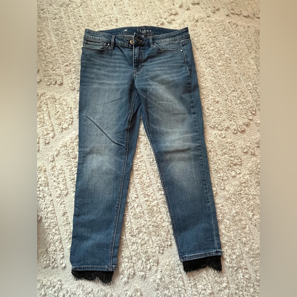 White House Black Market Blue Skinny Jeans